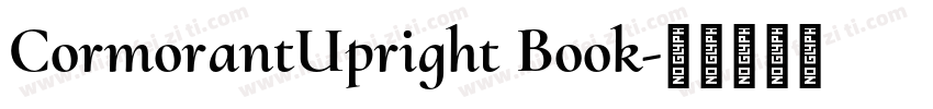 CormorantUpright Book字体转换